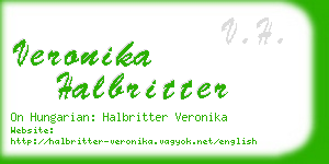 veronika halbritter business card